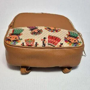 Mexican Le le Doll Backpack, Tan 100% Handcraft - New Bags | Mexican Le Le Doll Backpack Tan 10 Handcraft New  main image 2